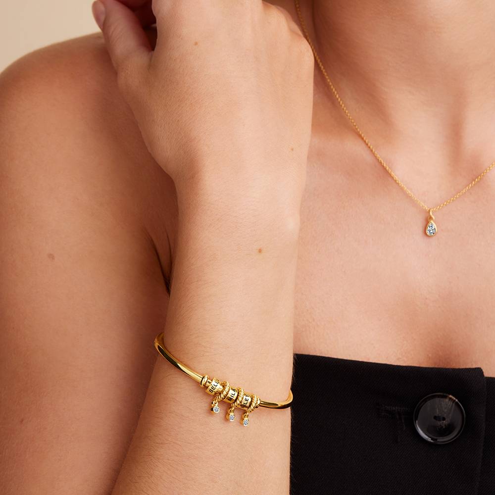 Valaya Beads Armreif mit Diamanten - Gold-Vermeil-5 Produktfoto