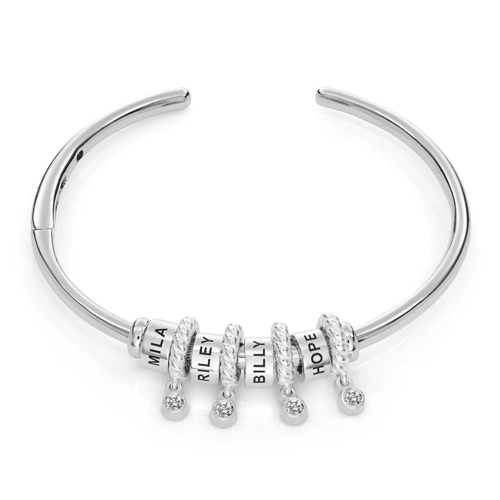 Valaya Beads Armreif mit Diamanten - 925er Sterlingsilber-2 Produktfoto