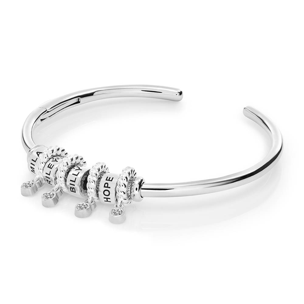 Valaya Beads Armreif mit Diamanten - 925er Sterlingsilber-1 Produktfoto