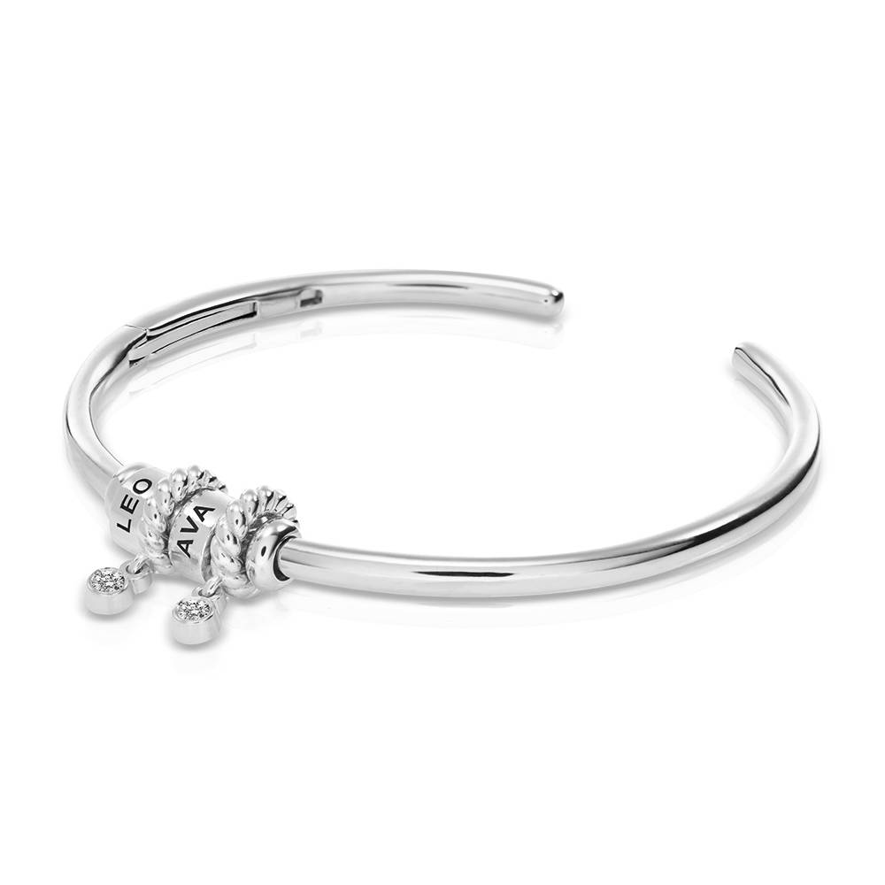 Valaya Beads Armreif mit Diamanten - 925er Sterlingsilber-5 Produktfoto