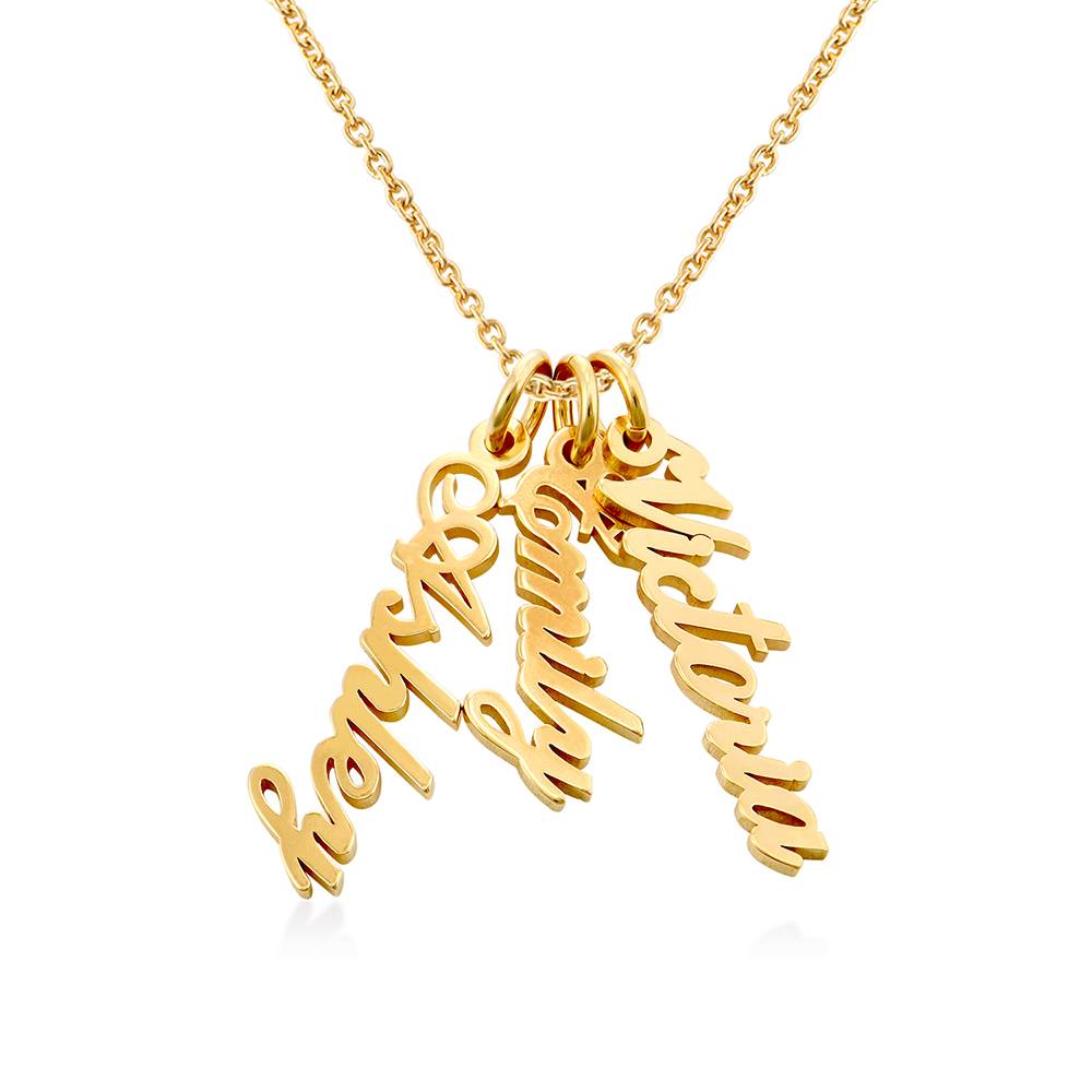 Kette mit vertikalen Namensanhängern  - 585er Gelbgold-1 Produktfoto