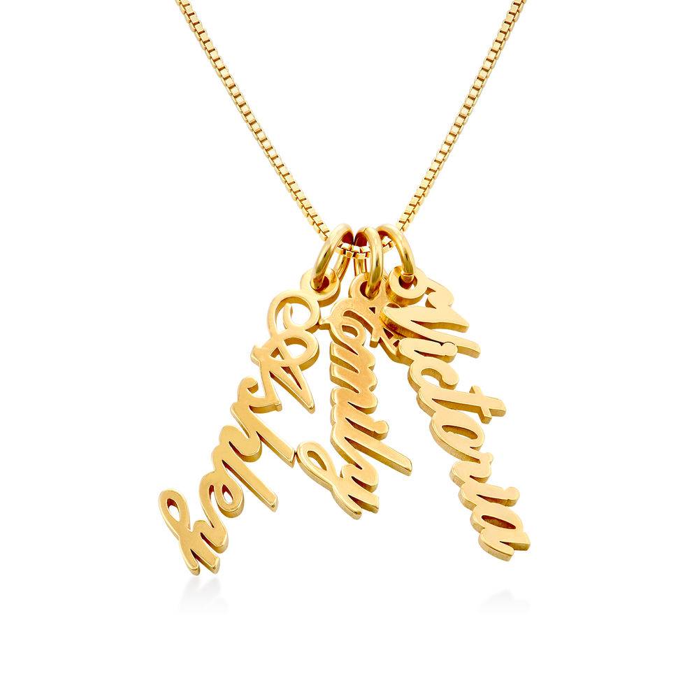 Kette mit vertikalen Namensanhängern  - Gold-Vermeil-1 Produktfoto