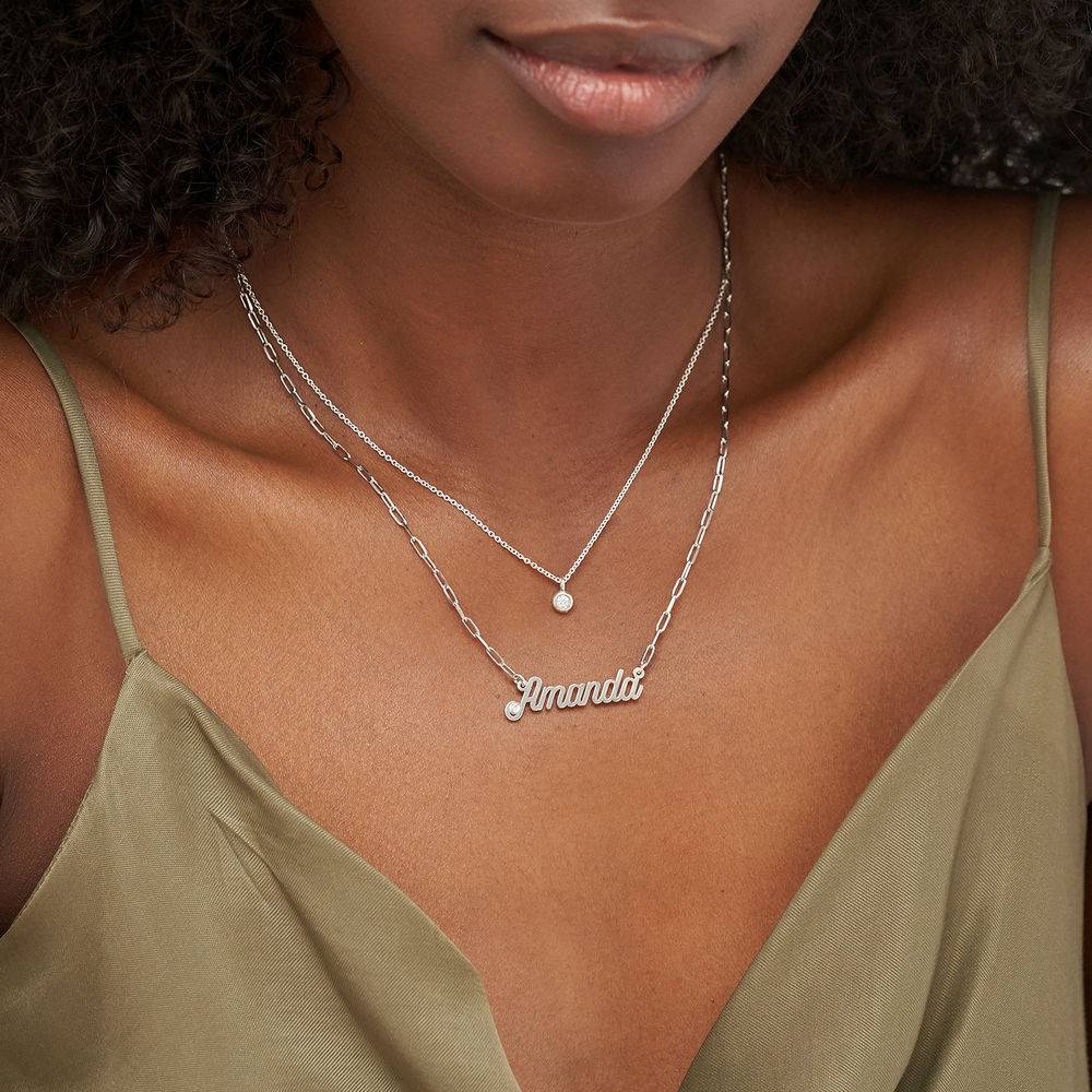 0,10 ct Solitaire Diamant-Halskette - 925er Sterlingsilber-2 0,10 ct Solitaire Diamant-Halskette - 925er Sterlingsilber-2 Produktfoto