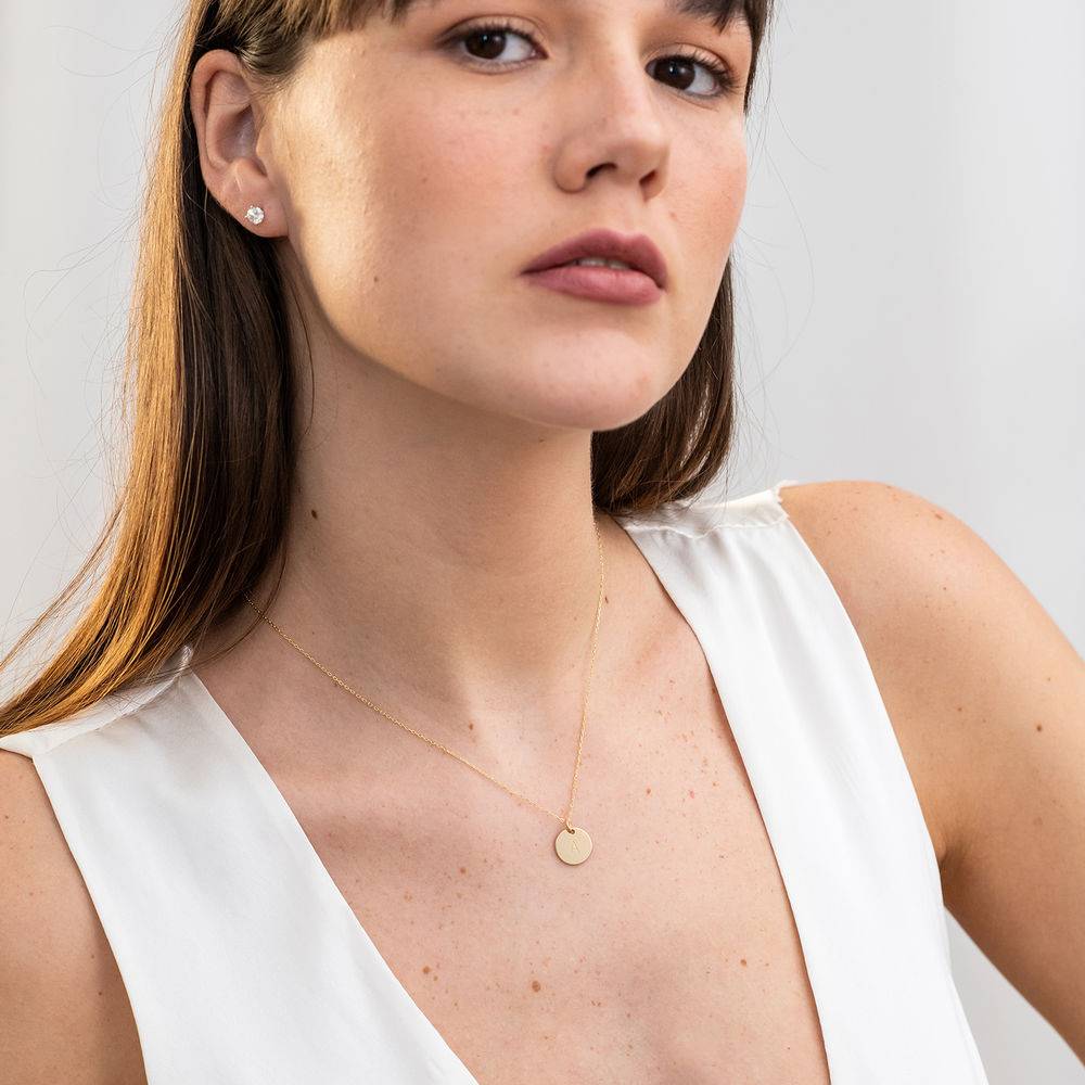 Initial-Anhänger-Kette - 417er Gelbgold-1 Initial-Anhänger-Kette - 417er Gelbgold-1 Produktfoto