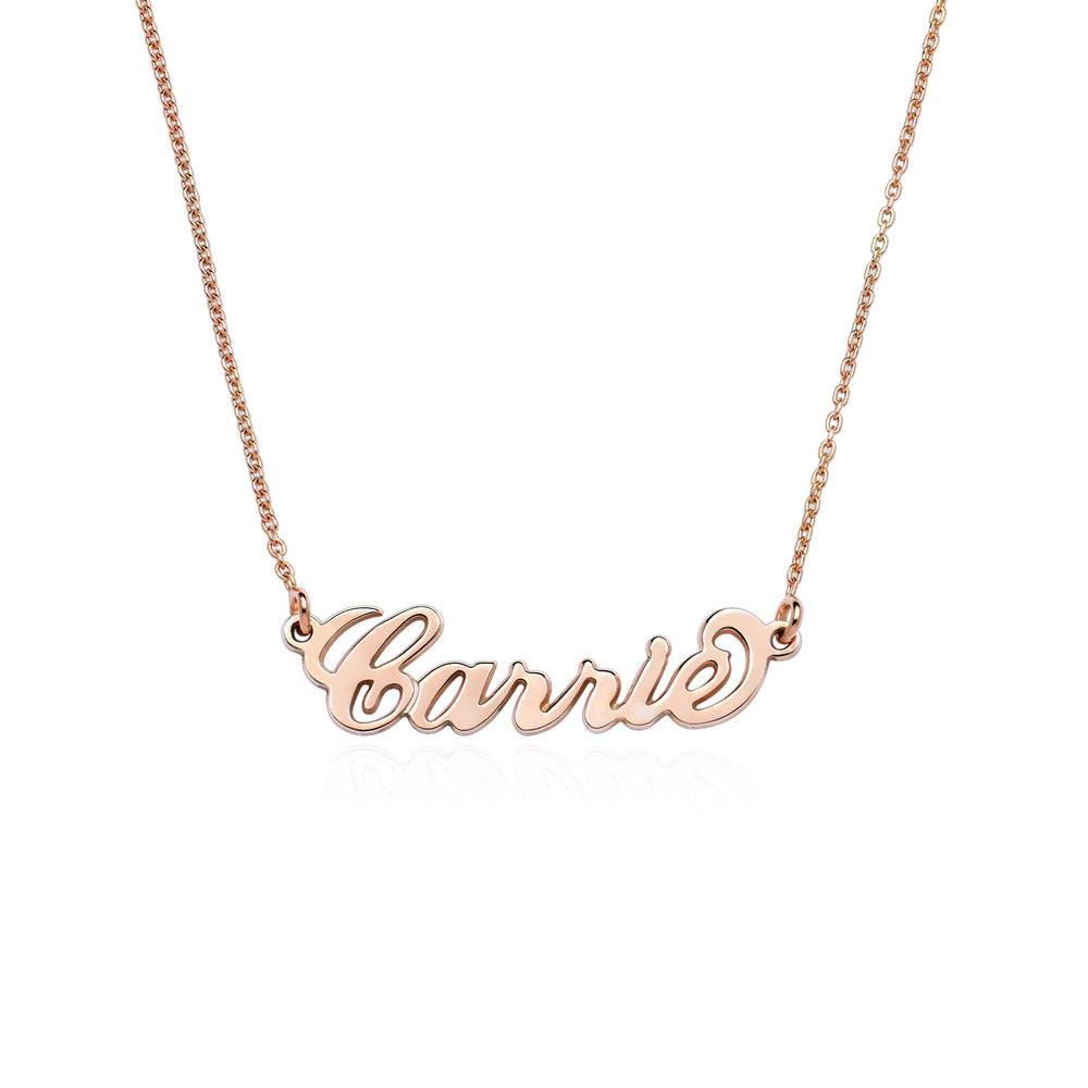 Carrie Namenskette - rosévergoldetes Sterlingsilber-3 Produktfoto