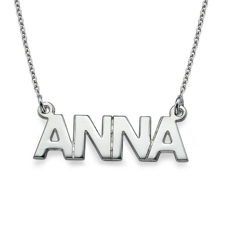 Personalisierte Namenskette in Silber-1 Personalisierte Namenskette in Silber-1 Produktfoto