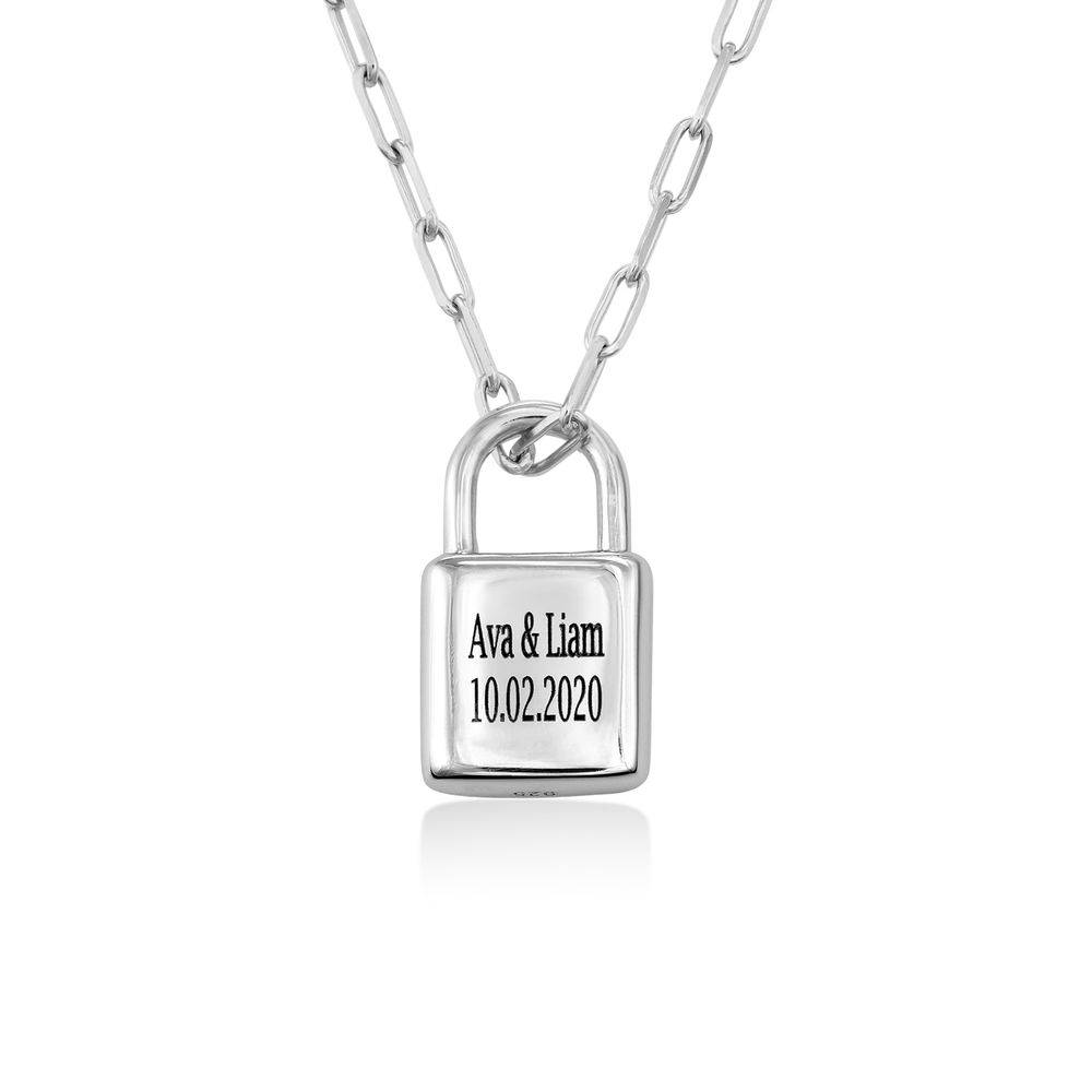 Allie Vorhängeschloss Gliederkette - 925er Sterlingsilber-3 Produktfoto