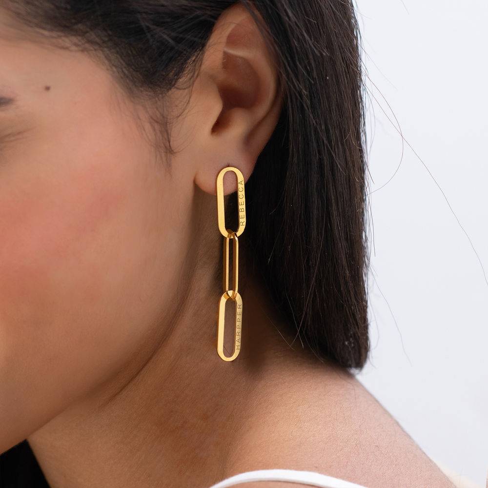 Aria Gliederohrringe - 750er Gold-Vermeil-1 Produktfoto