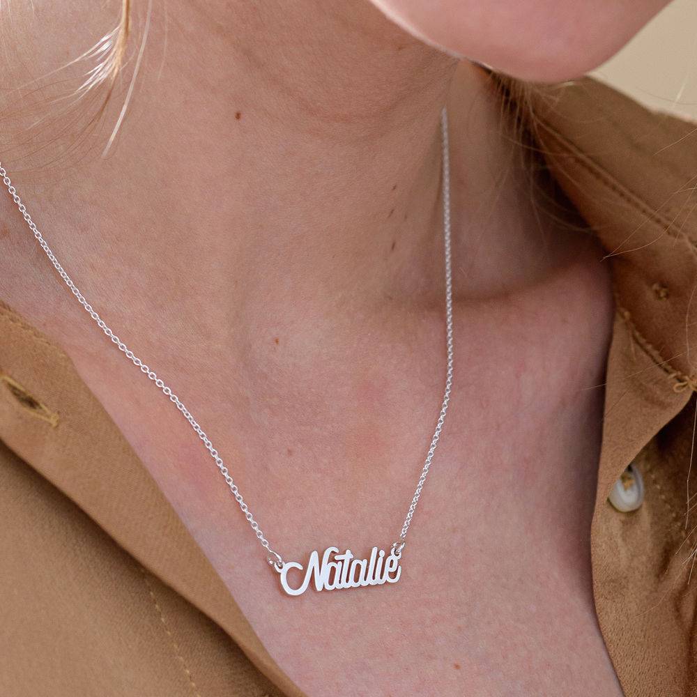 Twirl Script Namenskette - Silber-4 Twirl Script Namenskette - Silber-4 Produktfoto