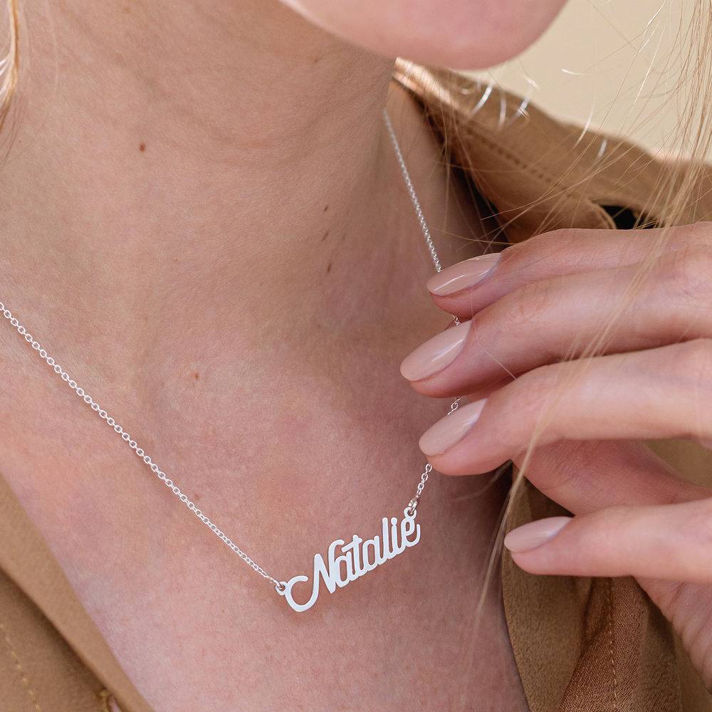 Twirl Script Namenskette - Silber-5 Twirl Script Namenskette - Silber-5 Produktfoto