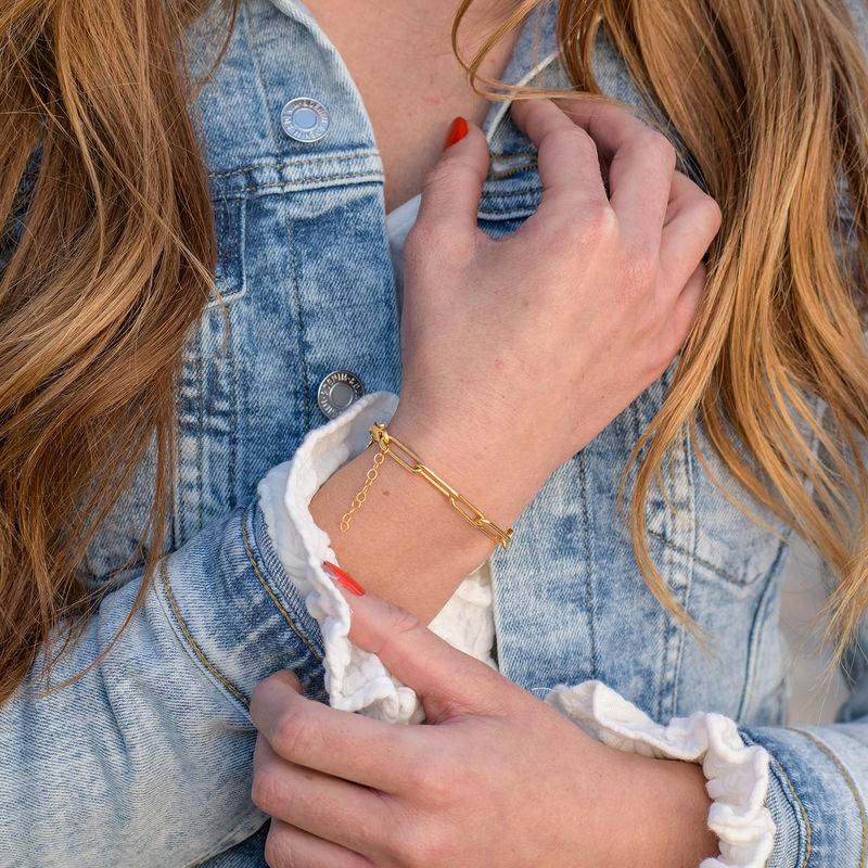 Gliederarmband - vergoldetes Sterlingsilber-2 Produktfoto