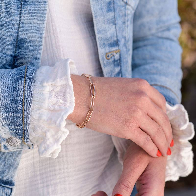 Gliederarmband - rosévergoldetes Sterlingsilber-1 Produktfoto