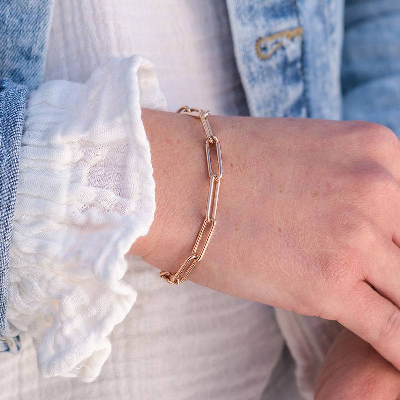 Gliederarmband - rosévergoldetes Sterlingsilber-2 Produktfoto