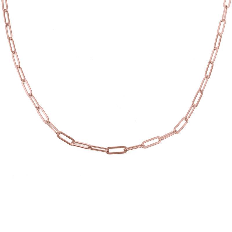 Gliederkette - rosévergoldetes Sterlingsilber-1 Gliederkette - rosévergoldetes Sterlingsilber-1 Produktfoto