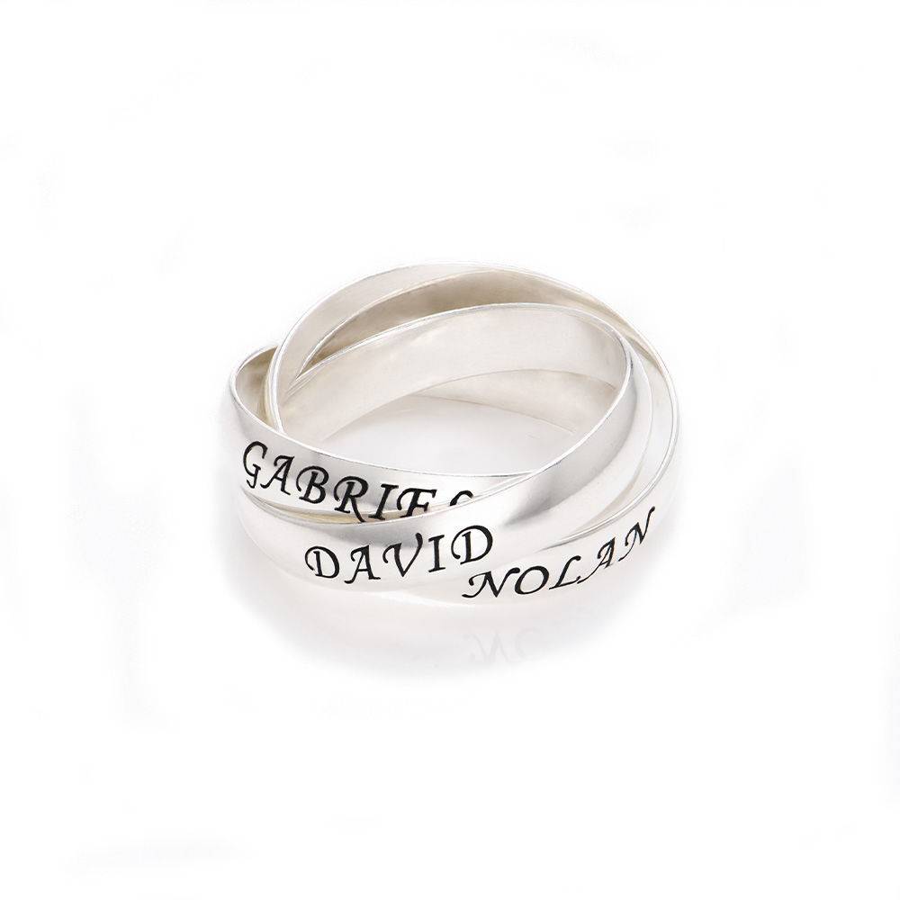 Charlize russischer Ring - Silber-1 Produktfoto