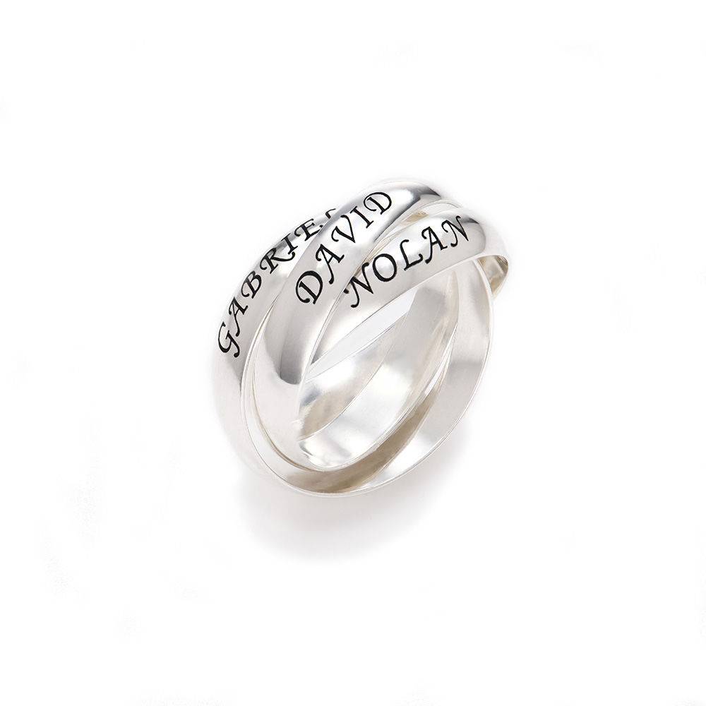 Charlize russischer Ring - Silber-2 Produktfoto