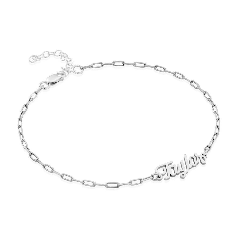 Namens-Gliederarmband / Fußkettchen - 925er Sterlingsilber-1 Produktfoto