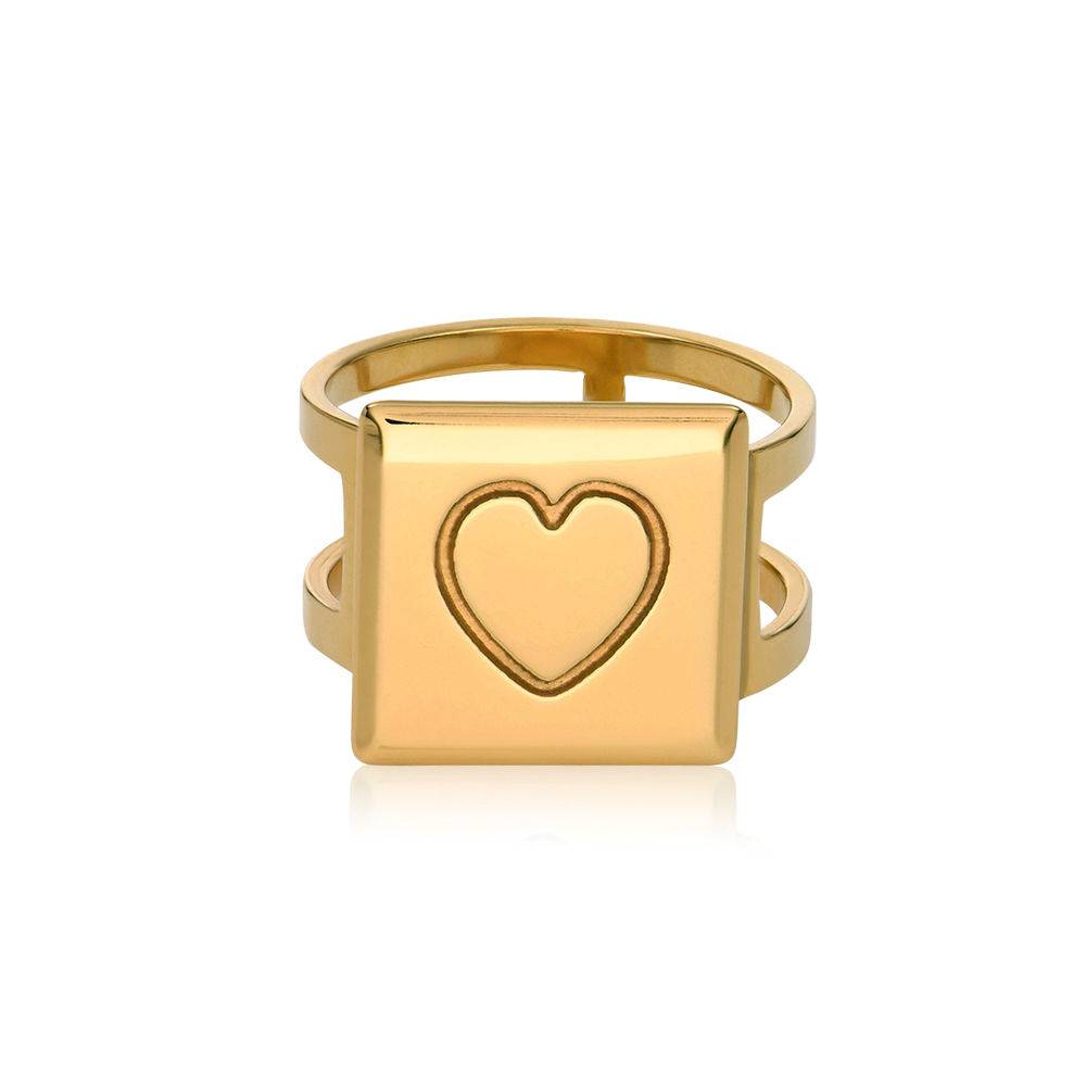 Domino™  Unisex-Würfelring - 750er Gold-Vermeil-6 Produktfoto