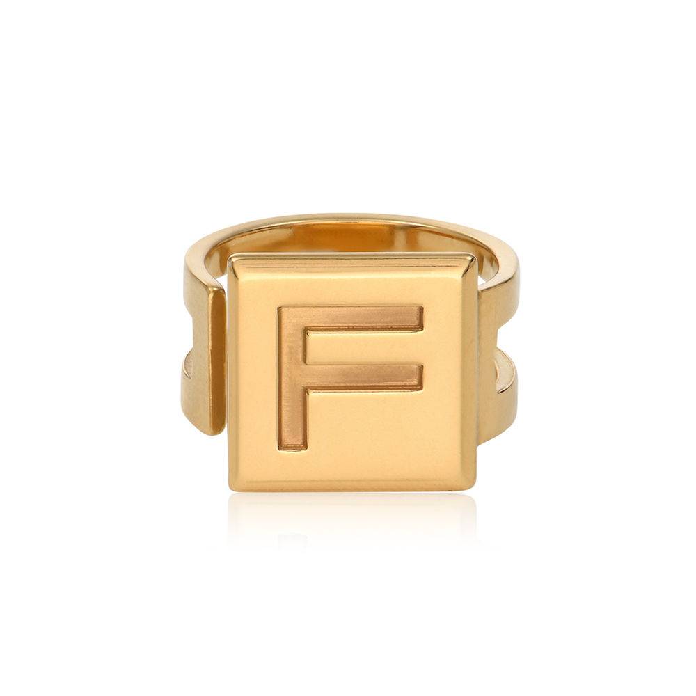Domino™  Unisex-Würfelring - 750er Gold-Vermeil-1 Produktfoto