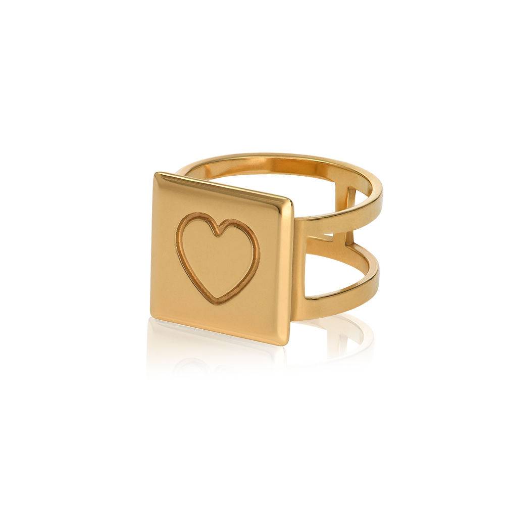 Domino™  Unisex-Würfelring - 750er Gold-Vermeil-4 Produktfoto