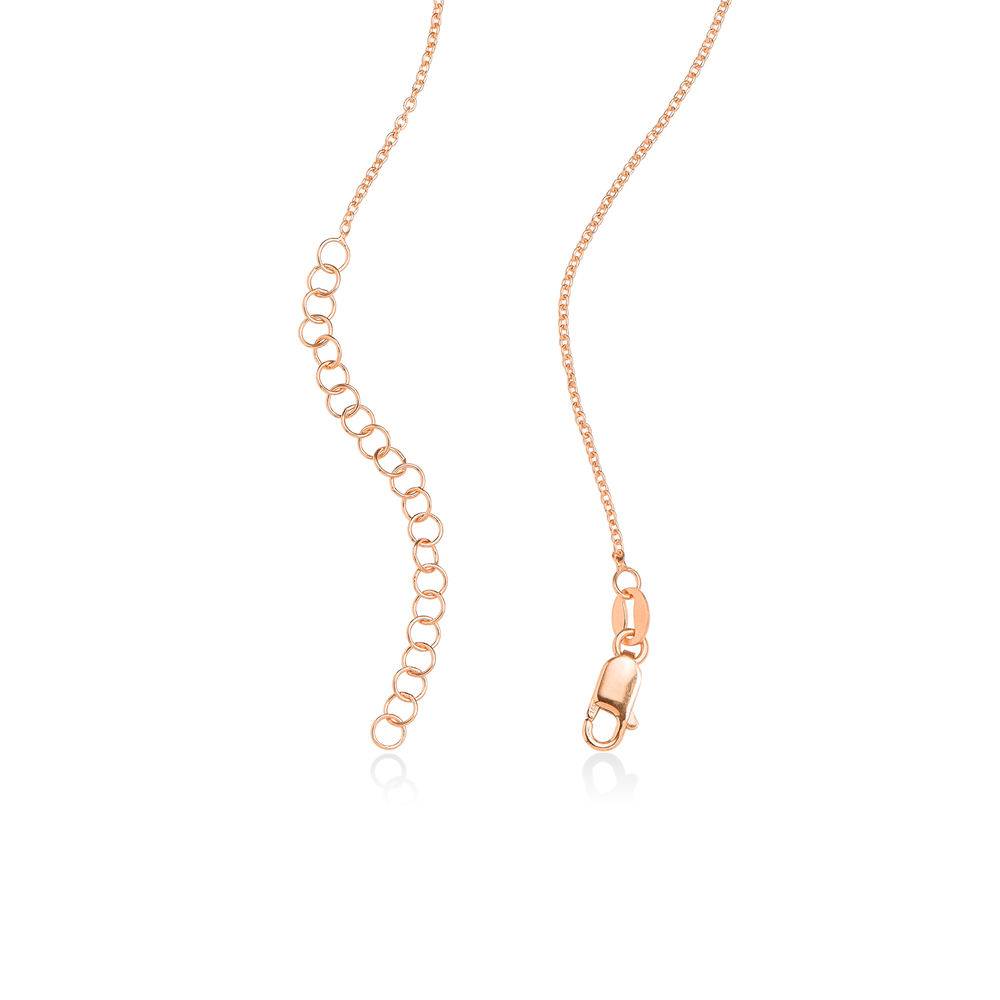Elegante arabische Namenskette mit Diamant - rosévergoldetes Sterlingsilber-3 Produktfoto