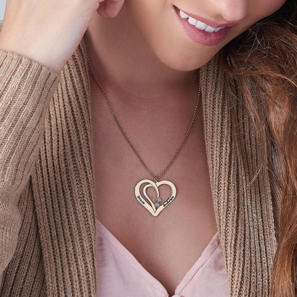 Gravierbare Pärchenkette mit Diamanten - Vergoldet-2 Gravierbare Pärchenkette mit Diamanten - Vergoldet-2 Produktfoto
