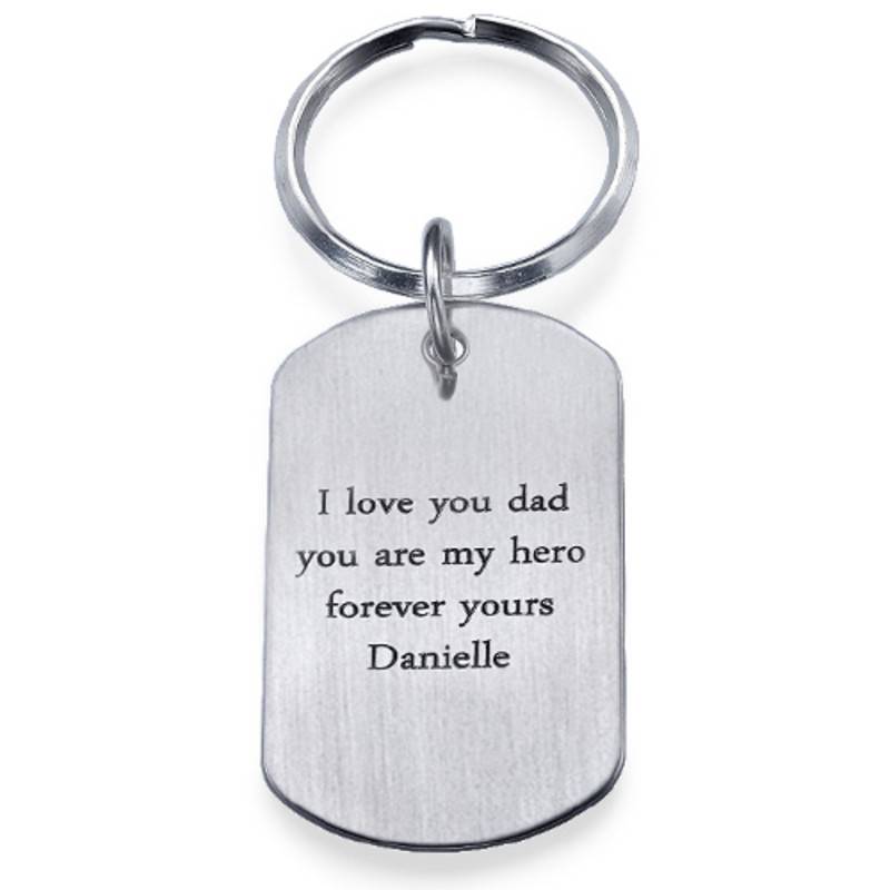 Dog Tag Schlüsselanhänger mit Gravur-3 Produktfoto
