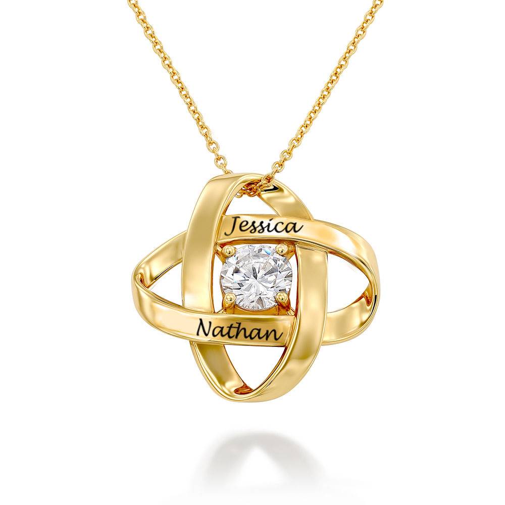 Galaxy Halskette mit Zirkonia - Gold-Vermeil-5 Produktfoto