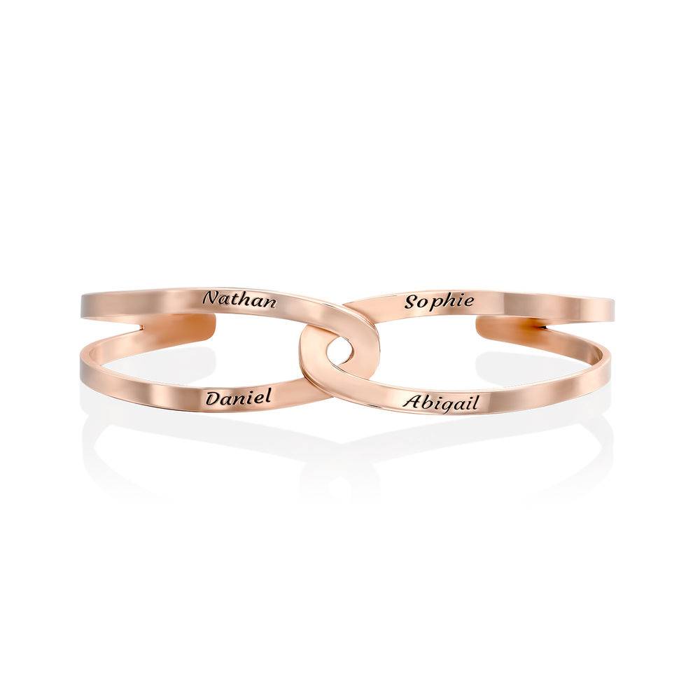 Hand in Hand - gravierter Armreif - rosévergoldetes Sterlingsilber-6 Produktfoto