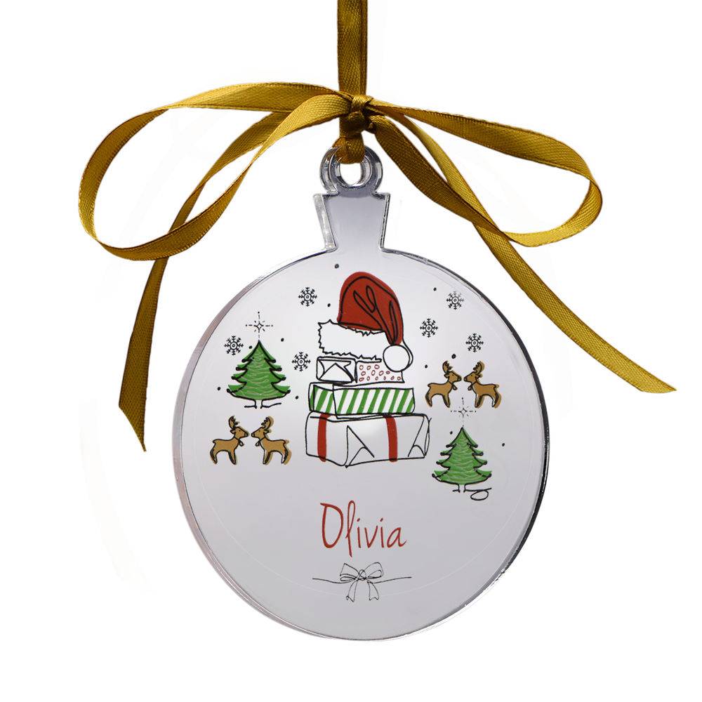 Personalisiertes Weihnachtsornament mit Name-2 Produktfoto