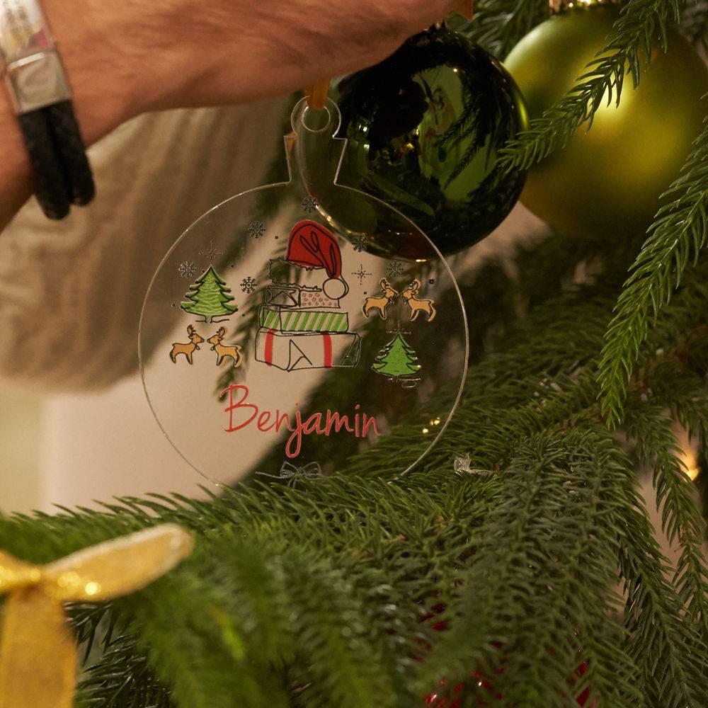 Personalisiertes Weihnachtsornament mit Name-1 Produktfoto