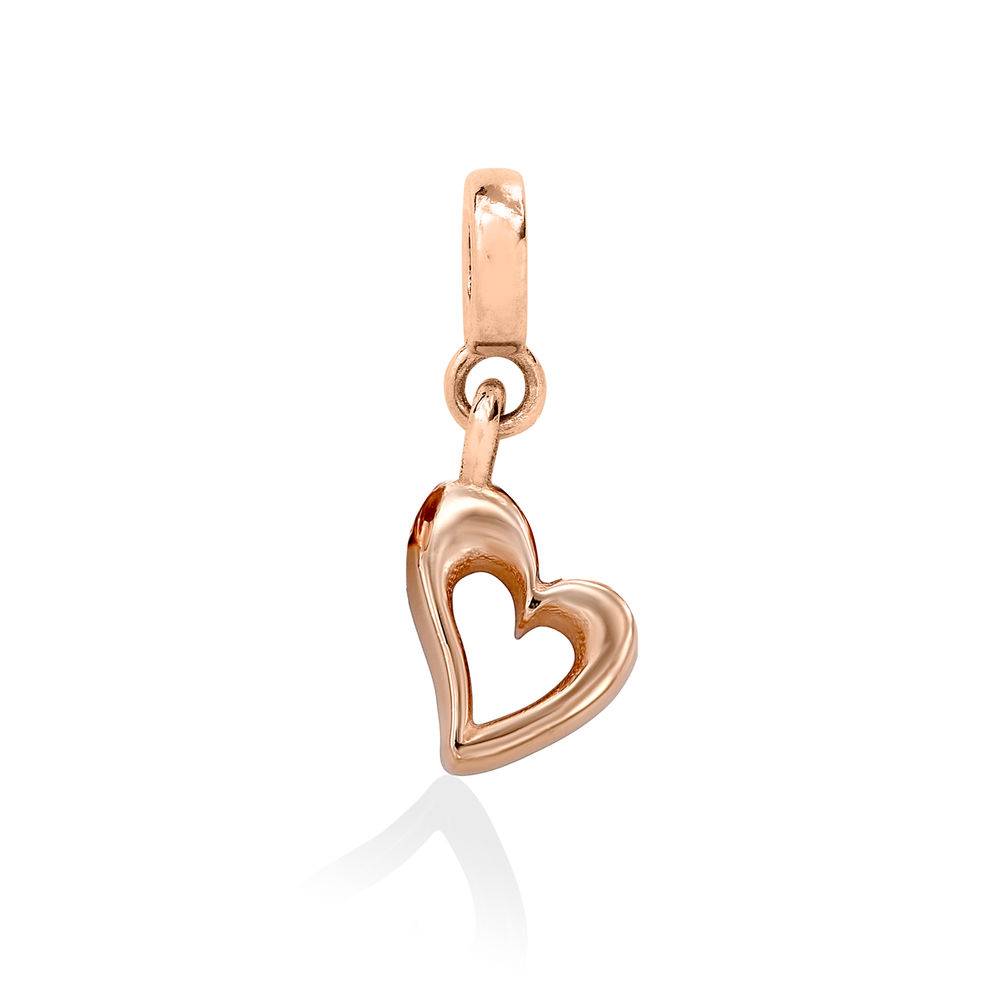 Herz-Charm für Linda Kreisanhänger-Armreif - Rosévergoldet-1 Produktfoto