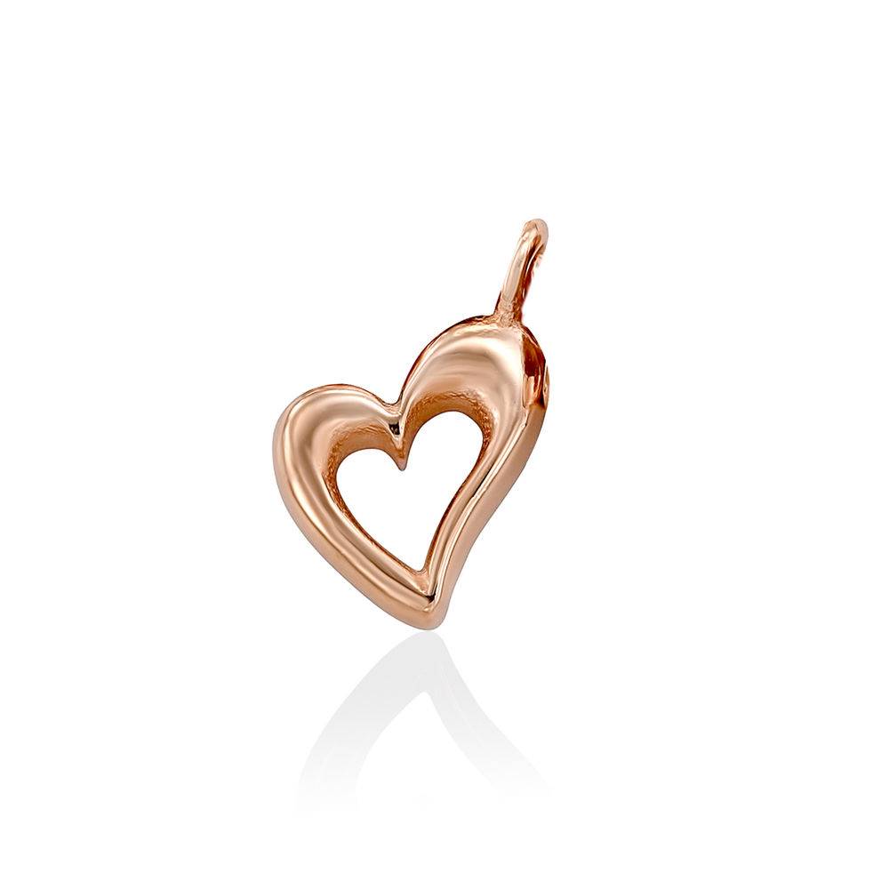 Herz-Charm für Linda Kreisanhänger-Kette - Rosévergoldet-1 Produktfoto
