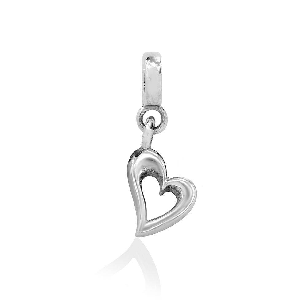 Herz-Charm für Linda Kreisanhänger-Armreif - Silber-1 Produktfoto