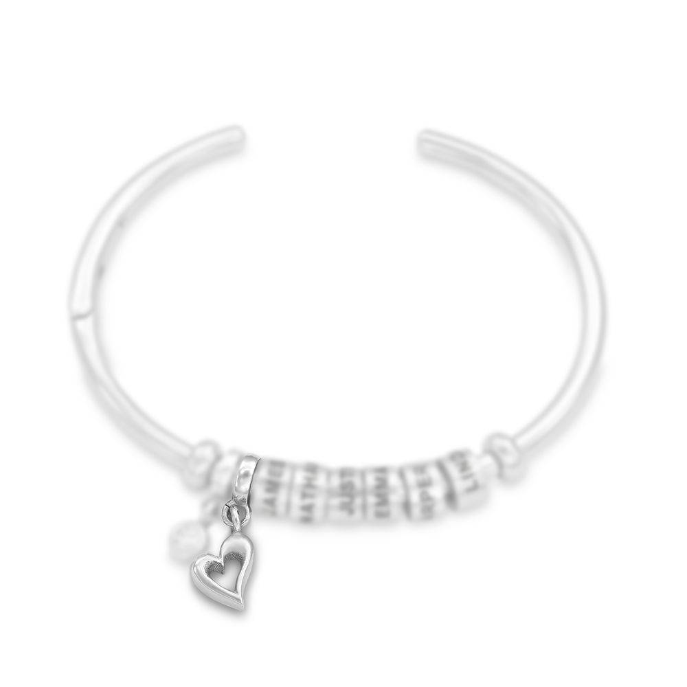 Herz-Charm für Linda Kreisanhänger-Armreif - Silber-2 Produktfoto
