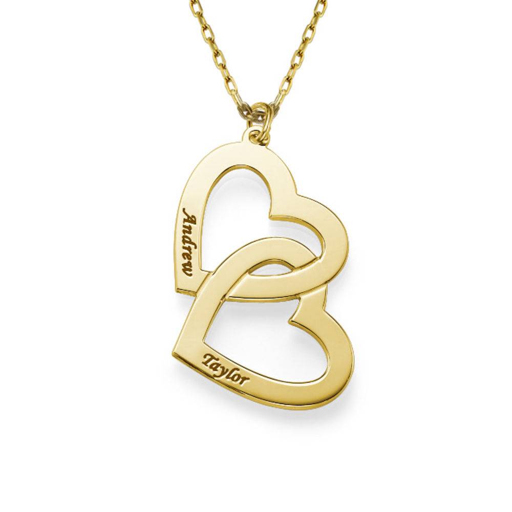 Herz an Herz - Kette - 417er Gelbgold-4 Herz an Herz - Kette - 417er Gelbgold-4 Produktfoto