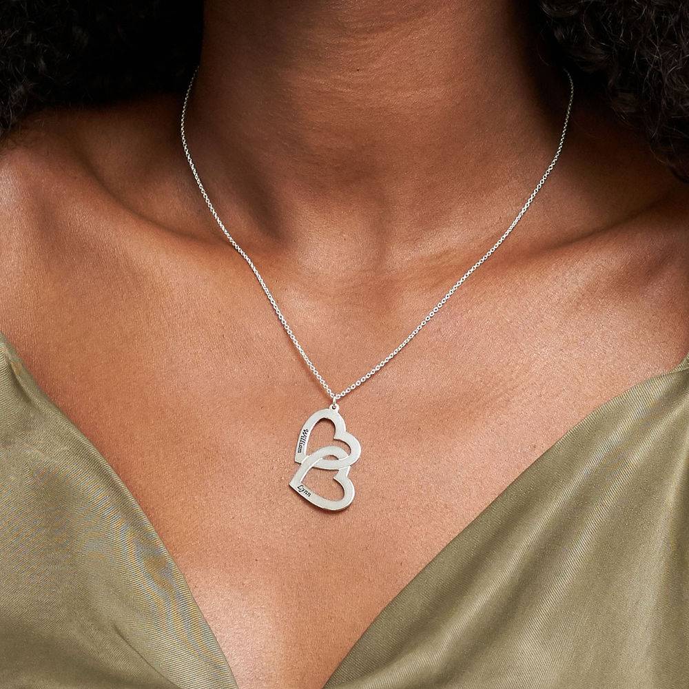 Herz an Herz - Kette - 417er Weißgold-4 Herz an Herz - Kette - 417er Weißgold-4 Produktfoto