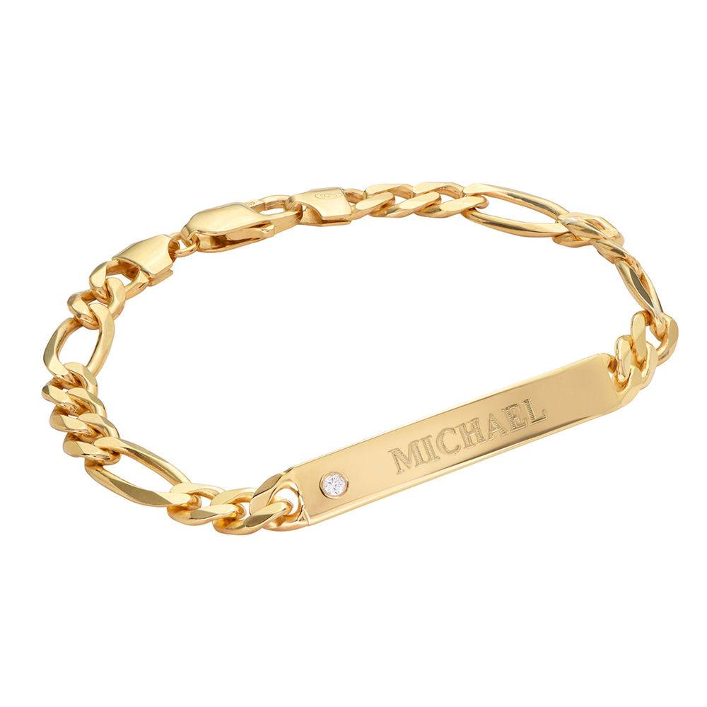 Amigo Herrenarmband mit Diamant - Vergoldet-1 Produktfoto