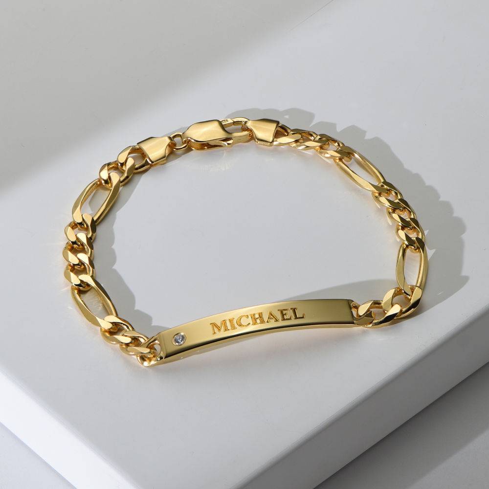 Amigo Herrenarmband mit Diamant - Vergoldet-2 Produktfoto