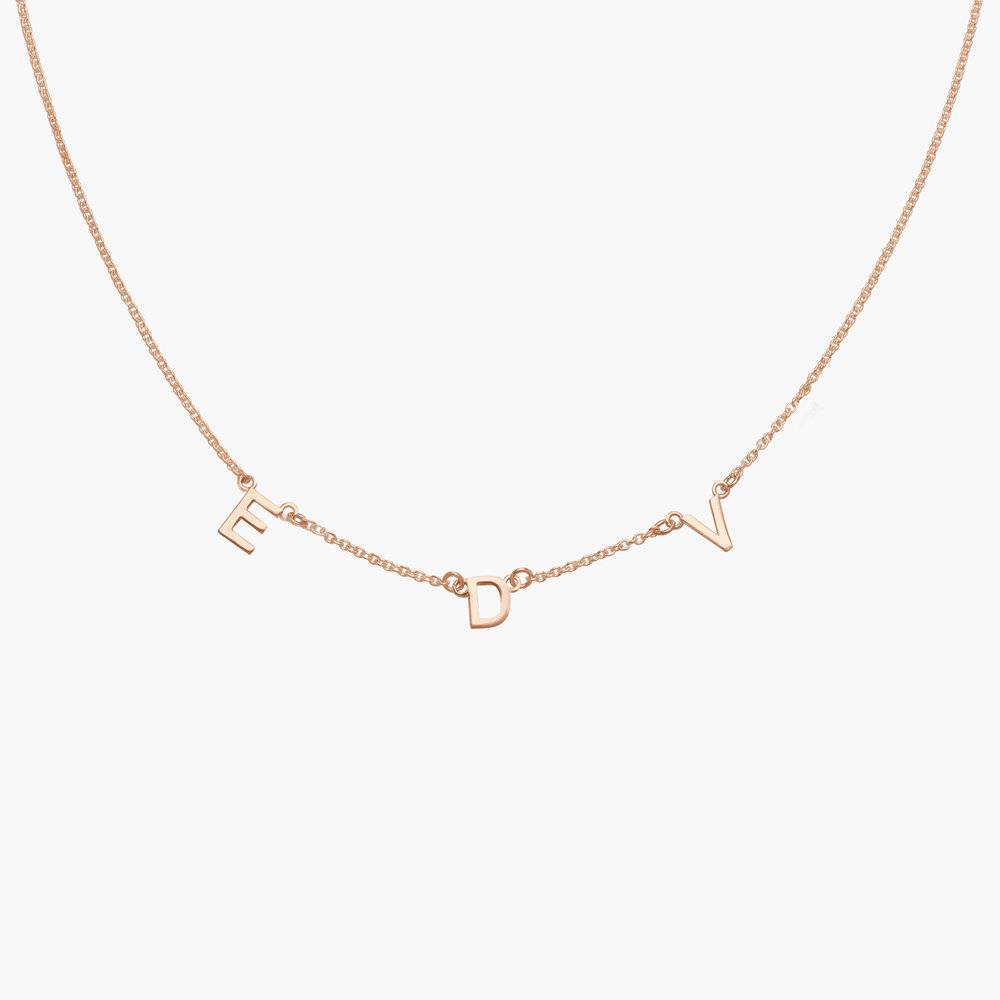 Mia Halskette mit Initialen - rosévergoldetes Sterlingsilber-1 Mia Halskette mit Initialen - rosévergoldetes Sterlingsilber-1 Produktfoto