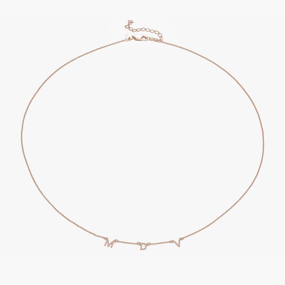 Mia Halskette mit Initialen - Roségold-Vermeil-2 Produktfoto