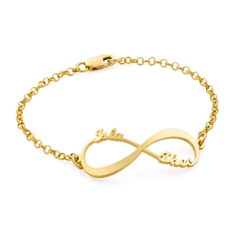 Infinity-Namensarmband - Gold-Vermeil-2 Produktfoto