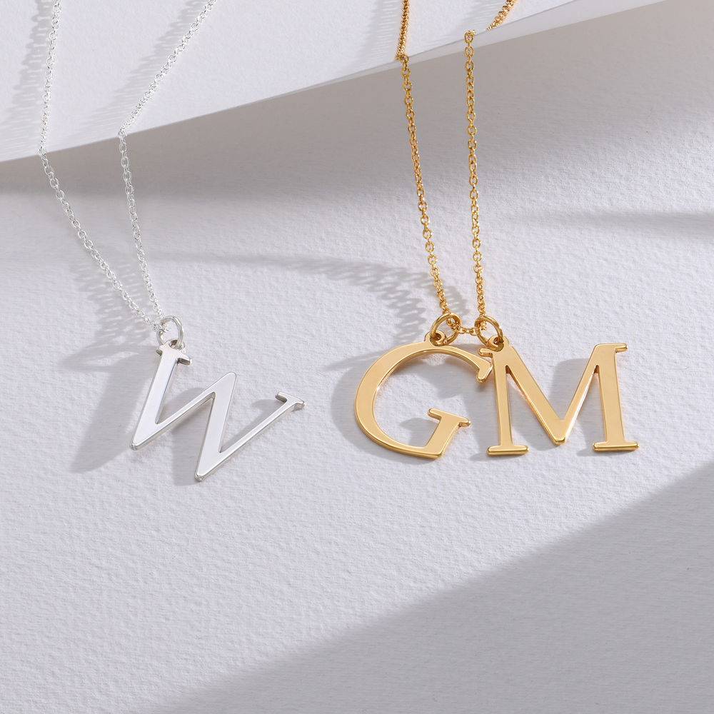 Buchstabenkette  - Gold-Vermeil-4 Produktfoto