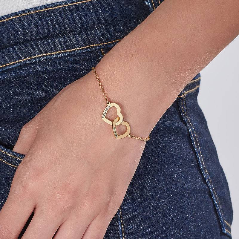 Claire Armband mit verschlungenen Herzen - Vergoldet-2 Claire Armband mit verschlungenen Herzen - Vergoldet-2 Produktfoto