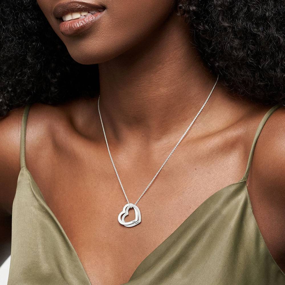 Claire Kette mit verschlungenen Herzen - Silber-1 Produktfoto