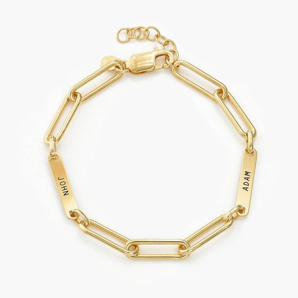 Stella Gliederarmband mit Namen - vergoldetes Sterlingsilber-7 Produktfoto