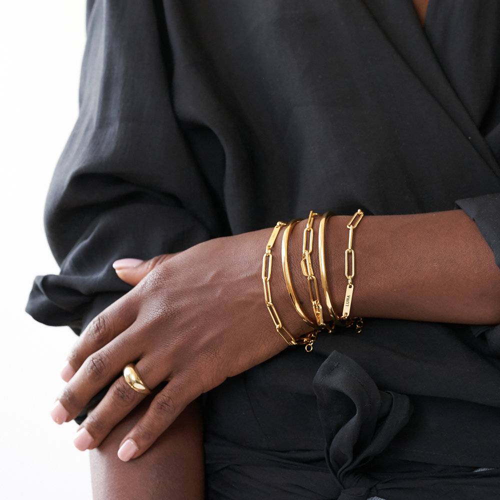 Stella Gliederarmband mit Namen - Gold-Vermeil-3 Produktfoto