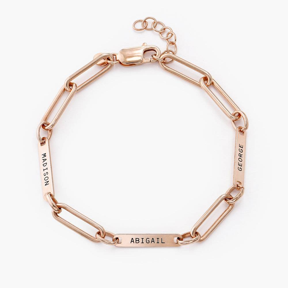 Stella Gliederarmband mit Namen - rosévergoldetes Sterlingsilber-3 Stella Gliederarmband mit Namen - rosévergoldetes Sterlingsilber-3 Produktfoto