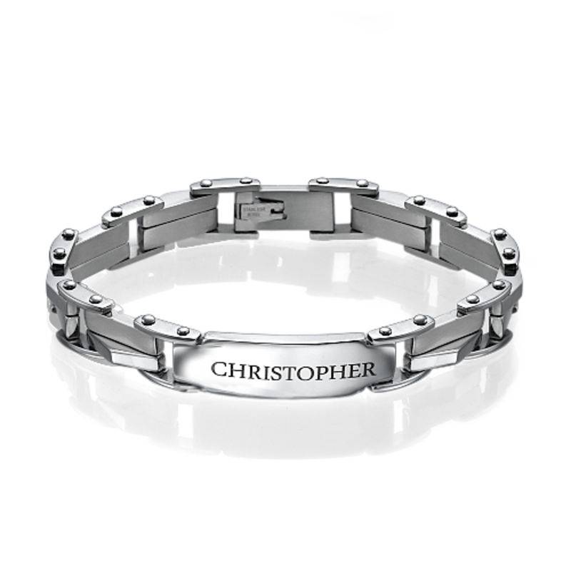 Edelstahl ID-Herrenarmband-1 Produktfoto