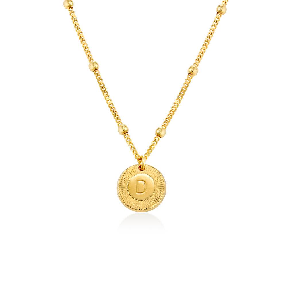 Mini Rayos Initial Halskette - Gold-Vermeil-1 Produktfoto